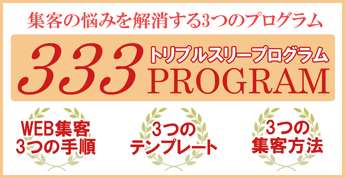【333 PROGRAM】トリプルスリープログラム